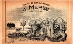 Stampa d’epoca: Ponte di San Lorenzo